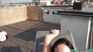 Mofos - rooftop fun with enza, the big breasted whore