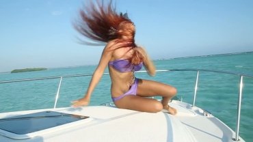 Ashley Bulgari â€“ Sexy girl on a yacht