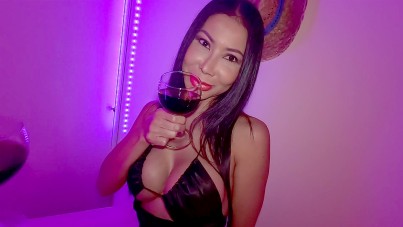 wine, dine and a creampie